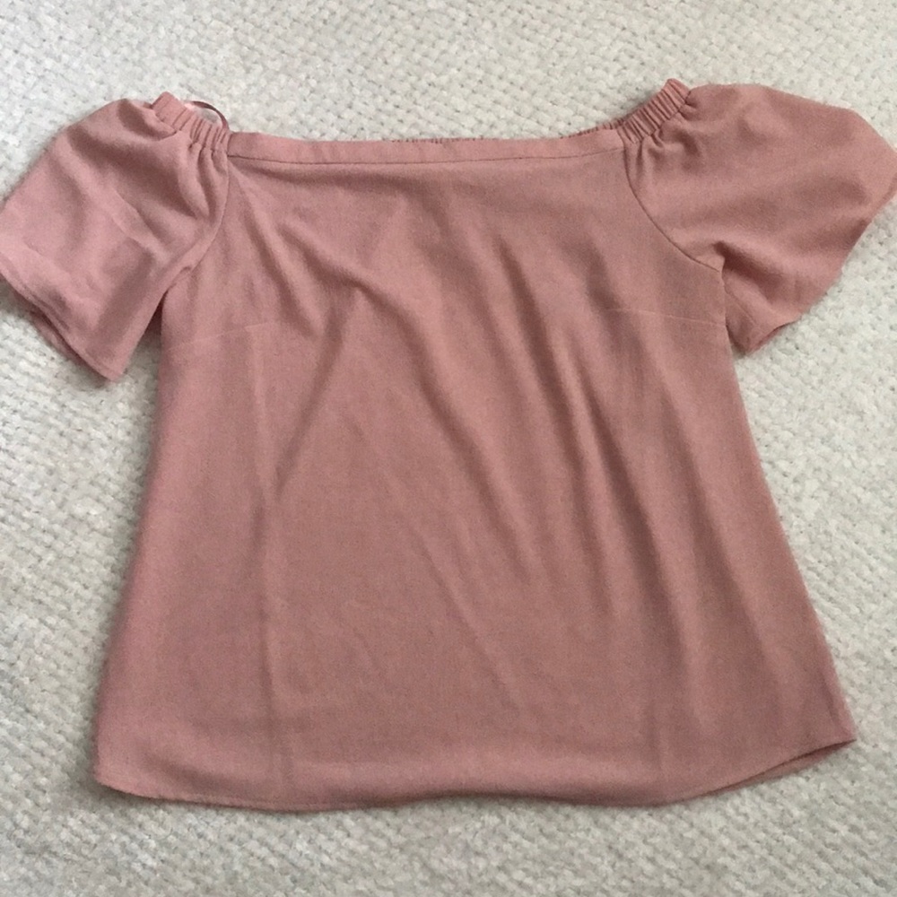 Pink Off-shoulder top